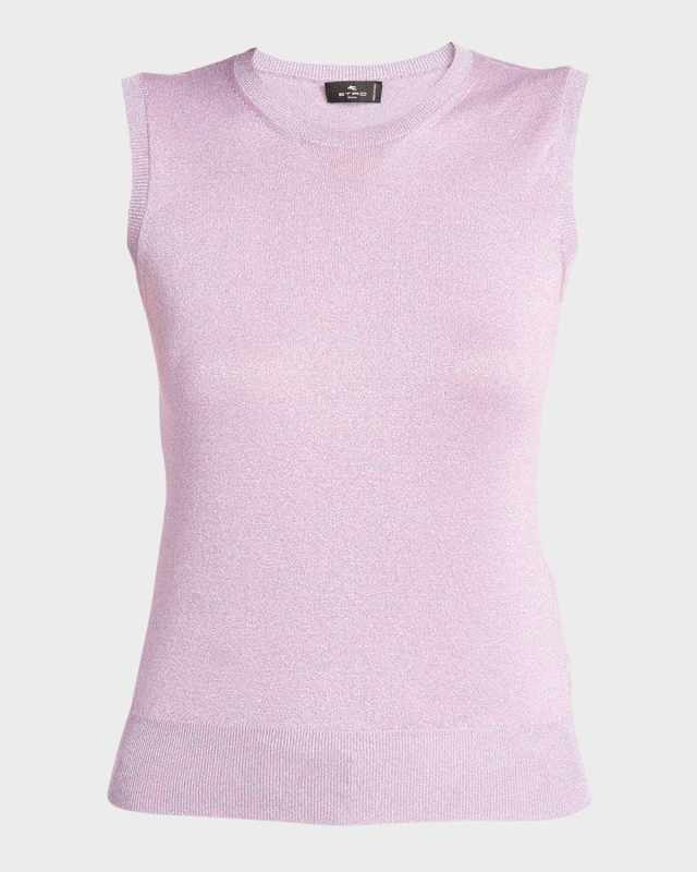 Metallic Knti Sleeveless Tank Top